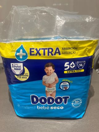 Pañales Dodot Talla 5+ Paquete sin abrir.