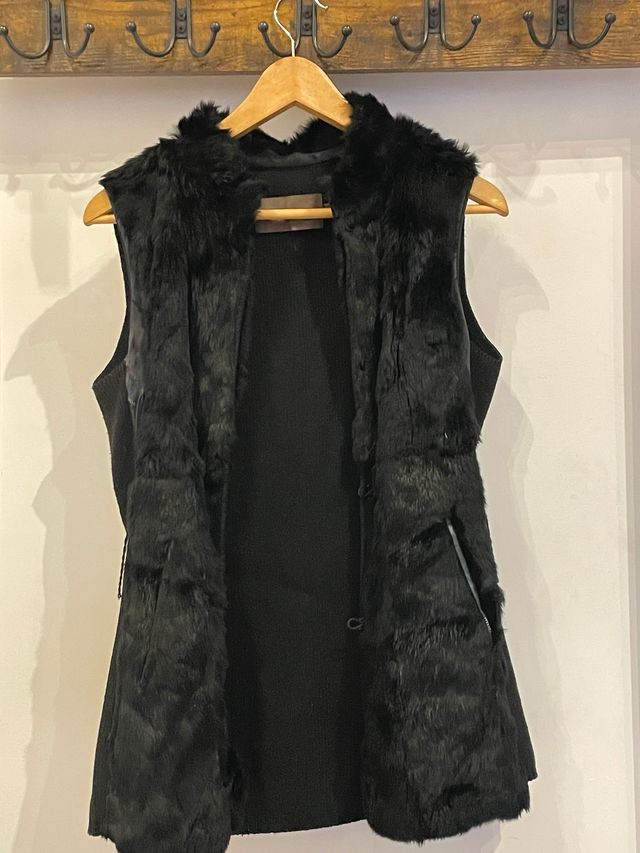 Chaleco Cortefiel Mujer Talla S Negro