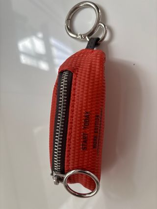 Monedero llavero Parfois rojo