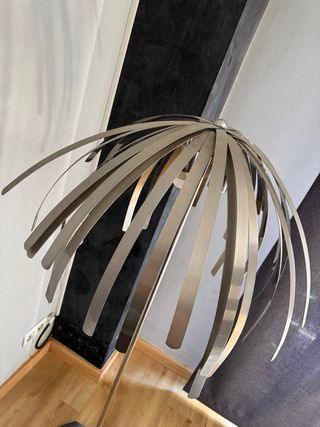 Lámpara de pie acero inoxidable