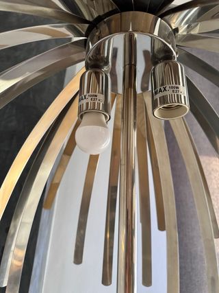 Lámpara de pie acero inoxidable