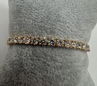 Pulsera Riviere Oro 18kt Diamantes 9ct