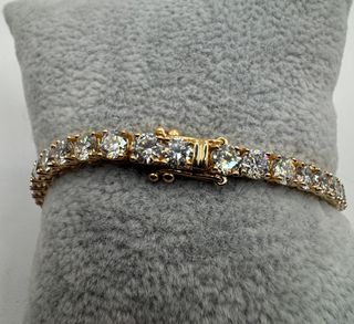 Pulsera Riviere Oro 18kt Diamantes 9ct