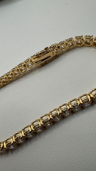 Pulsera Riviere Oro 18kt Diamantes 9ct