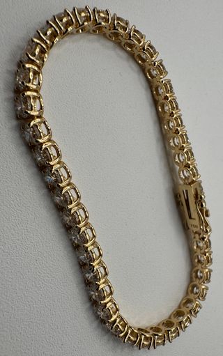 Pulsera Riviere Oro 18kt Diamantes 9ct