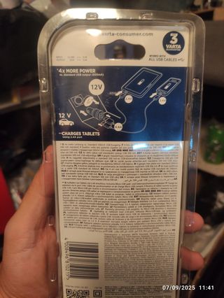 Cargador Coche Varta USB 4.8A