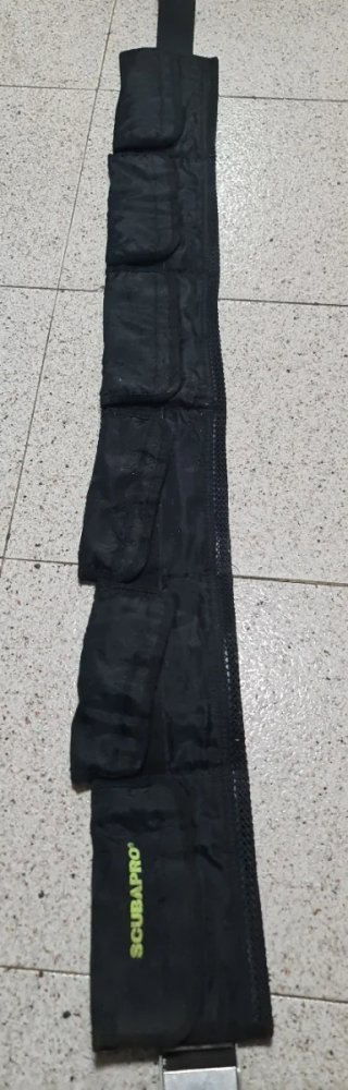 Cinturón SCUBAPRO buceo 6 bolsillos 153 cm