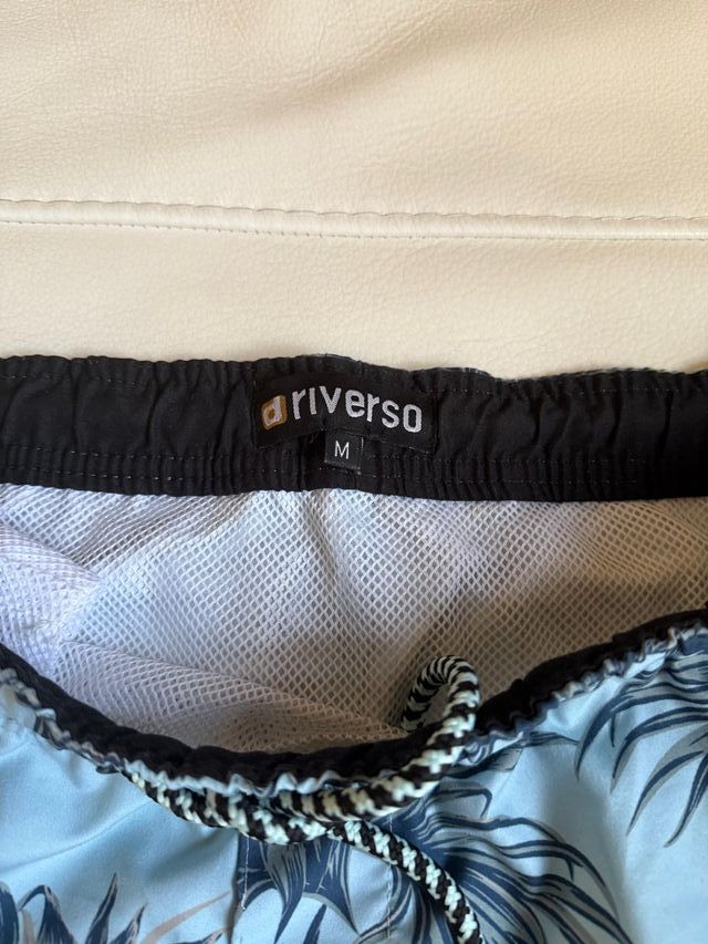 Bañador Riverso Azul Estampado Hombre.