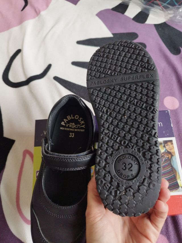 Zapatos escolares niña Pablosky Talla 32