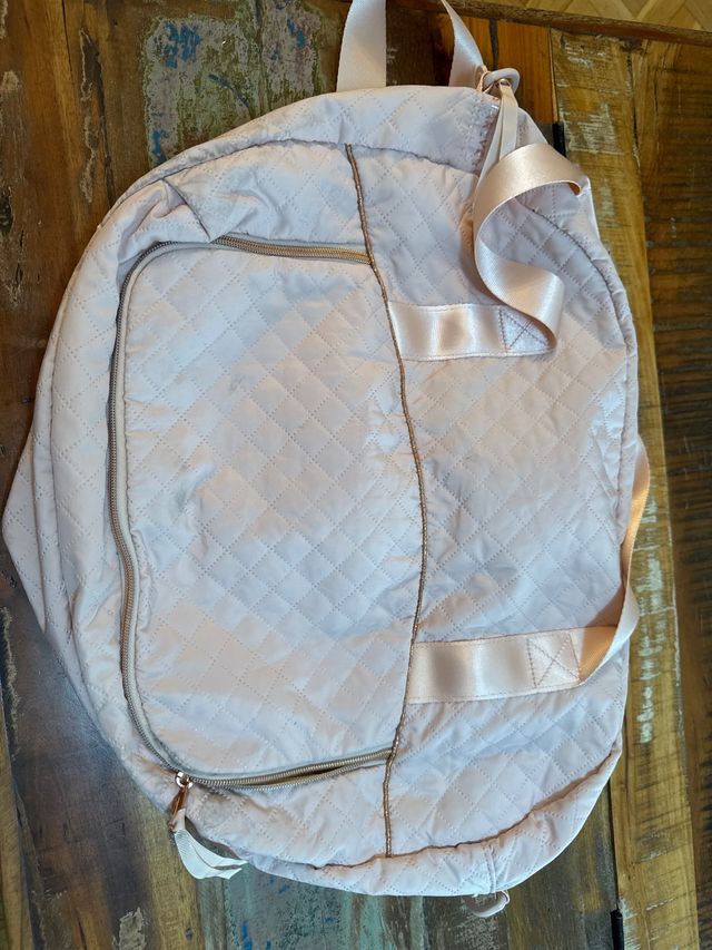 Bolsa rosa acolchada de danza
