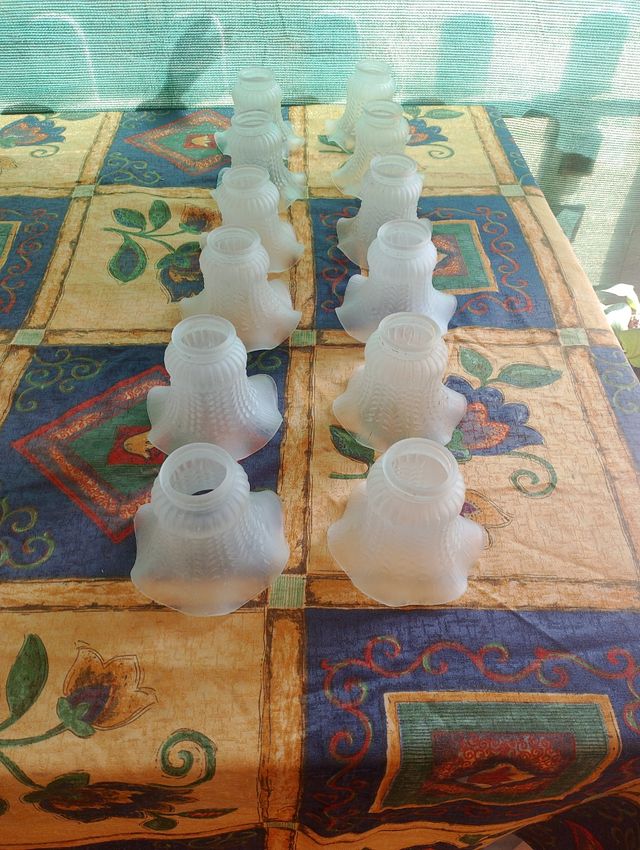 Tulipas de cristal para lámpara