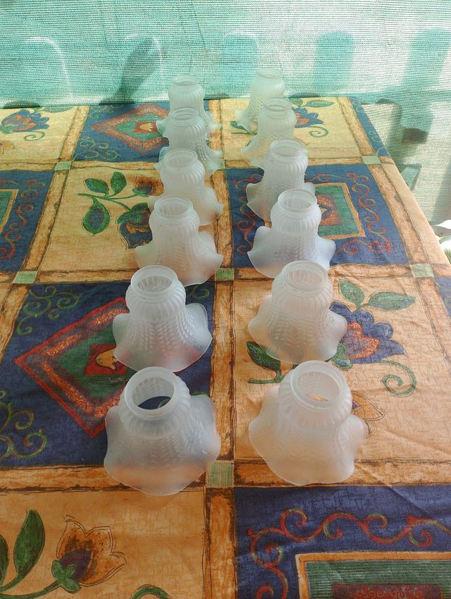 Tulipas de cristal para lámpara