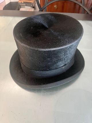antiguo sombrero de copa principios de siglo