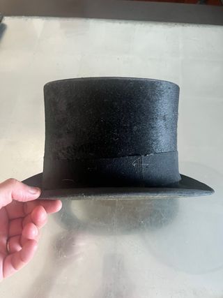 antiguo sombrero de copa principios de siglo