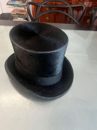 antiguo sombrero de copa principios de siglo
