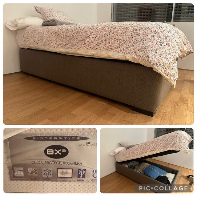 Canapé abatible 90x190 + Colchón Látex