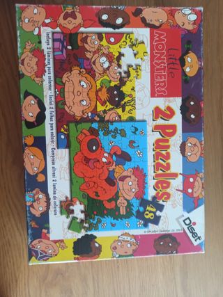 Puzzle Little Monsters 2 Puzzles 48 piezas