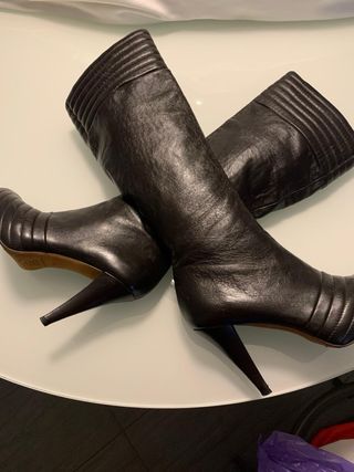 Stivali Emma in pelle neri