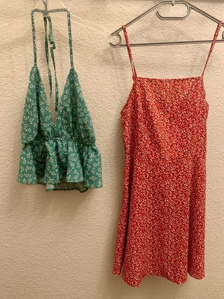 Lote Ropa, bolsa y chanclas
