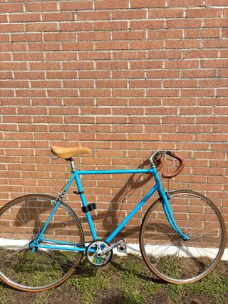 Bici artigianale blu Single Speed Taglia M
