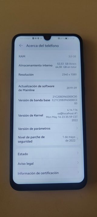 Huawei P smart 2019 blu + custodia Goku