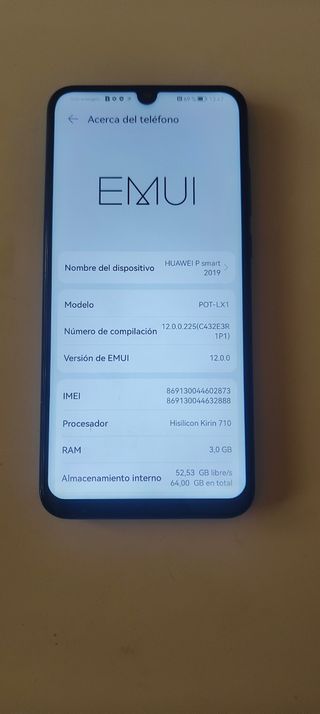 Huawei P smart 2019 blu + custodia Goku