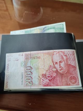 Billete de pesetas 