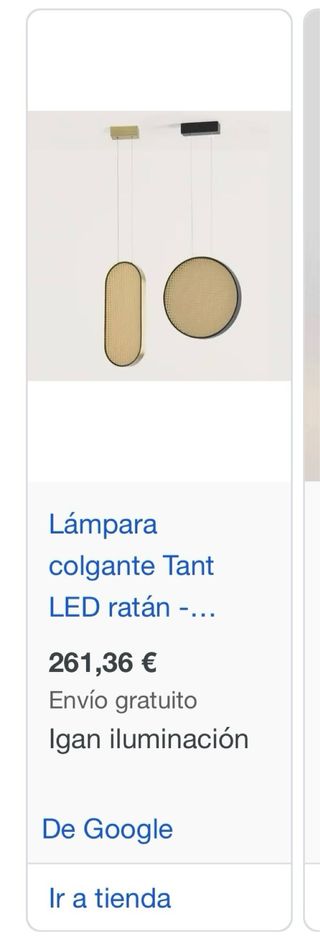 Lámpara colgante redonda mimbre y metal dorado