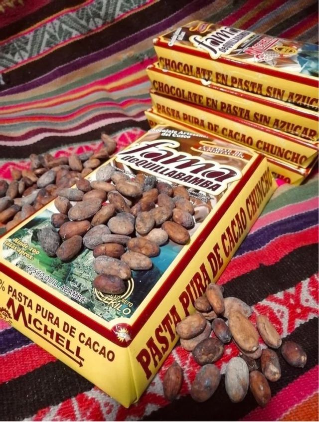 Pasta pura cacao chuncho peruano
