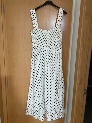 Vestido Zara lunares blanco y negro