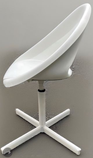 Silla de estudio blanca