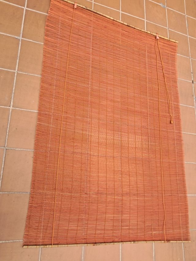 Estor persiana Bambú Natural naranja techo o pared