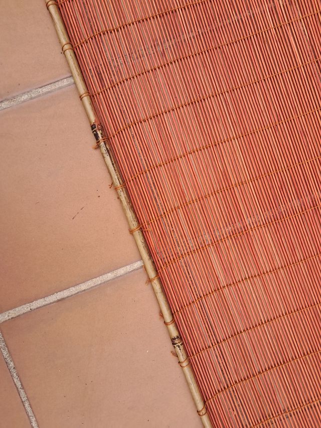 Estor persiana Bambú Natural naranja techo o pared
