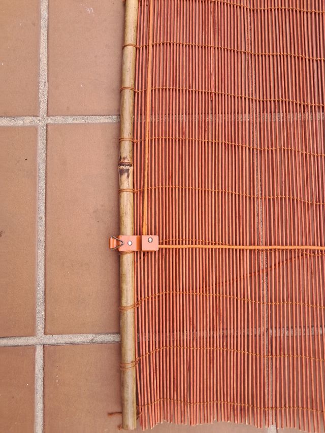 Estor persiana Bambú Natural naranja techo o pared