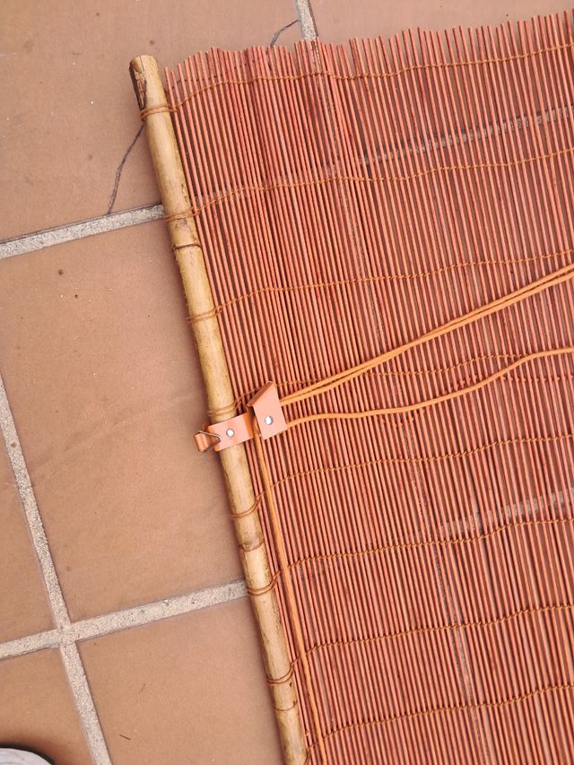 Estor persiana Bambú Natural naranja techo o pared