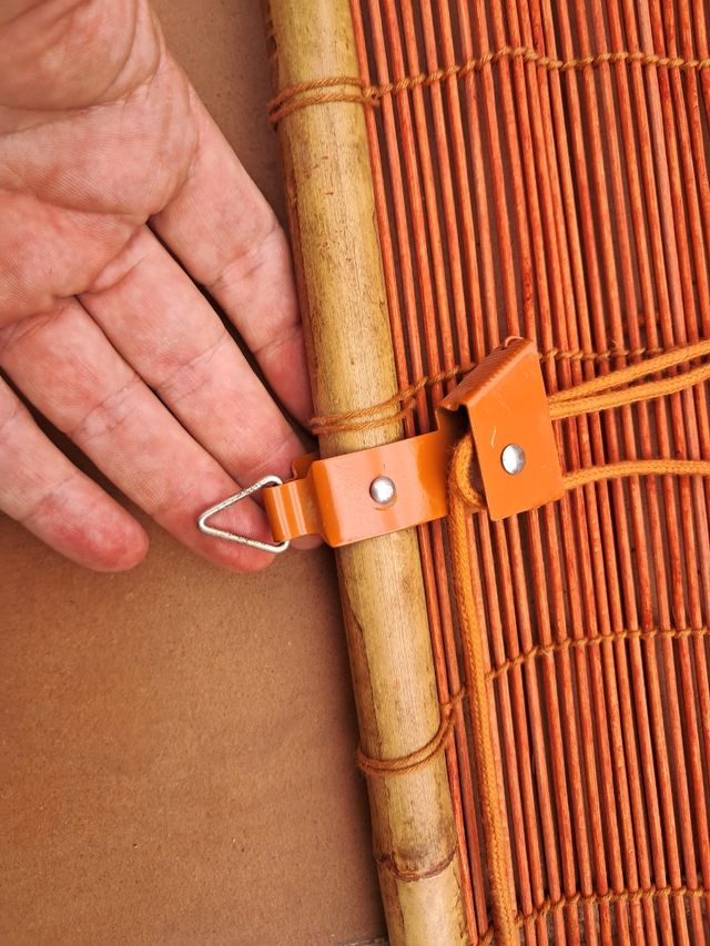 Estor persiana Bambú Natural naranja techo o pared