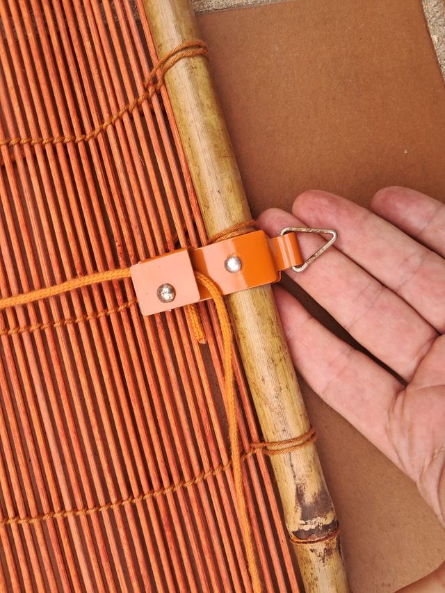 Estor persiana Bambú Natural naranja techo o pared