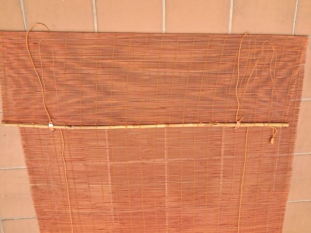 Estor persiana Bambú Natural naranja techo o pared