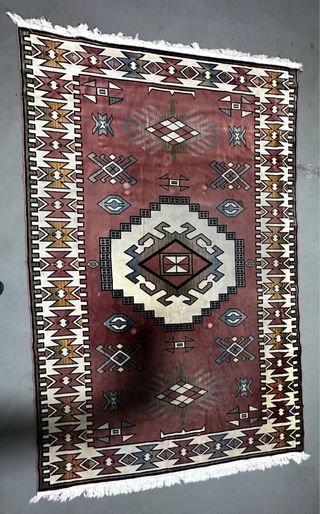 Alfombra estilo Kilim multicolor