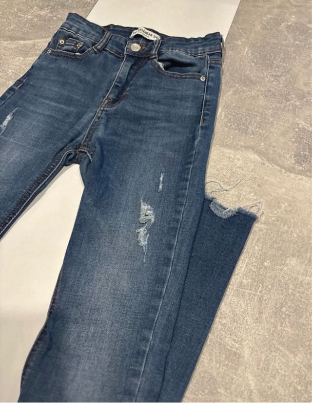 Vaqueros Pull&Bear Azules Desgastados