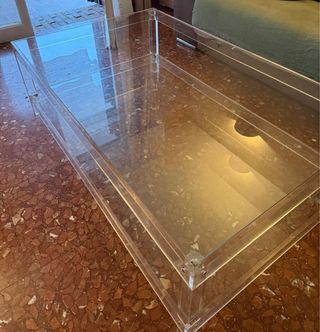 Mesa de centro de salón de acrílico