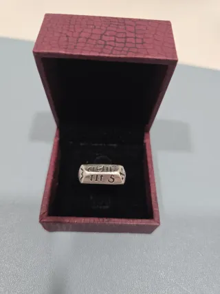 Anillo Réplica Juana de Arco Plata Talla 8 USA