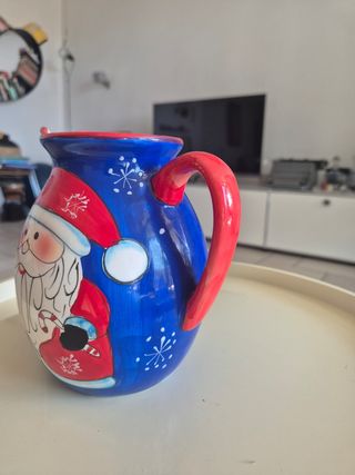Caraffa xmas  Ceramica Blu/Rosso
