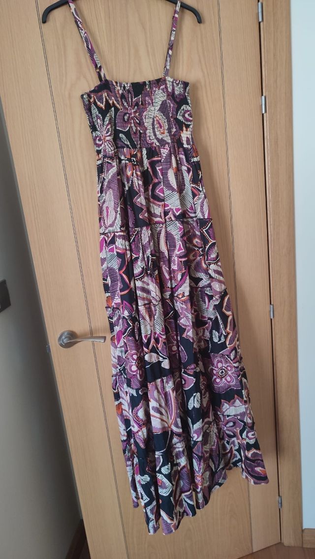 Vestido largo estampado floral