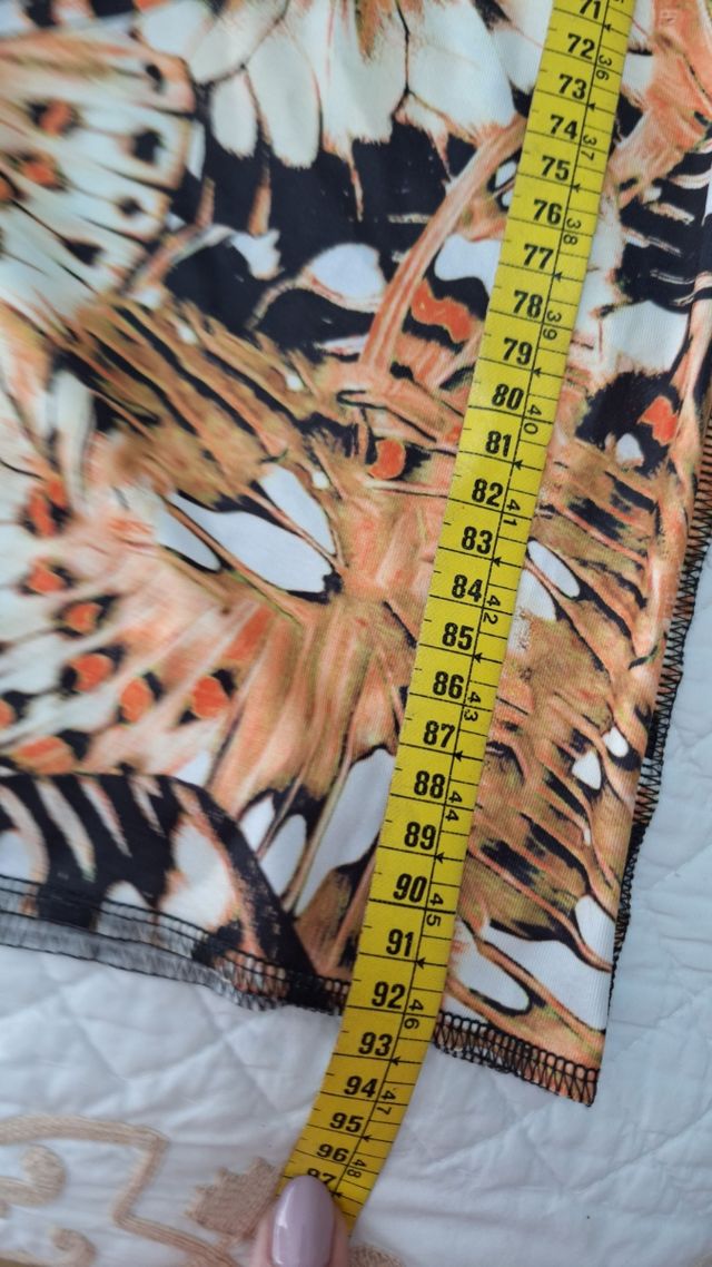 Vestido largo estampado mariposas