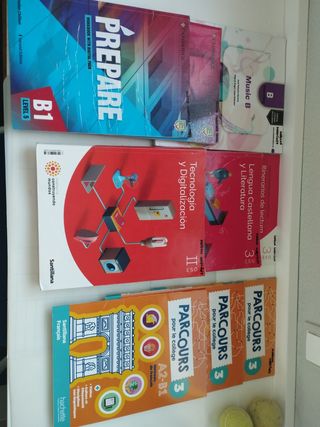 Libros de texto 3 de la Eso.