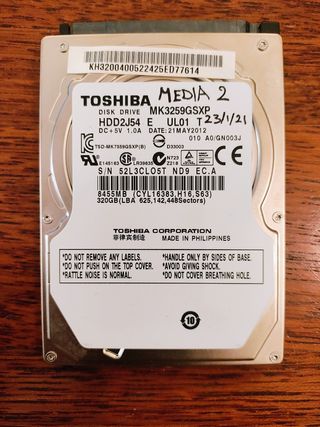Hard Disk Toshiba MK3259GSXP 320GB