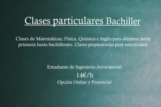Clases particulares bachiller