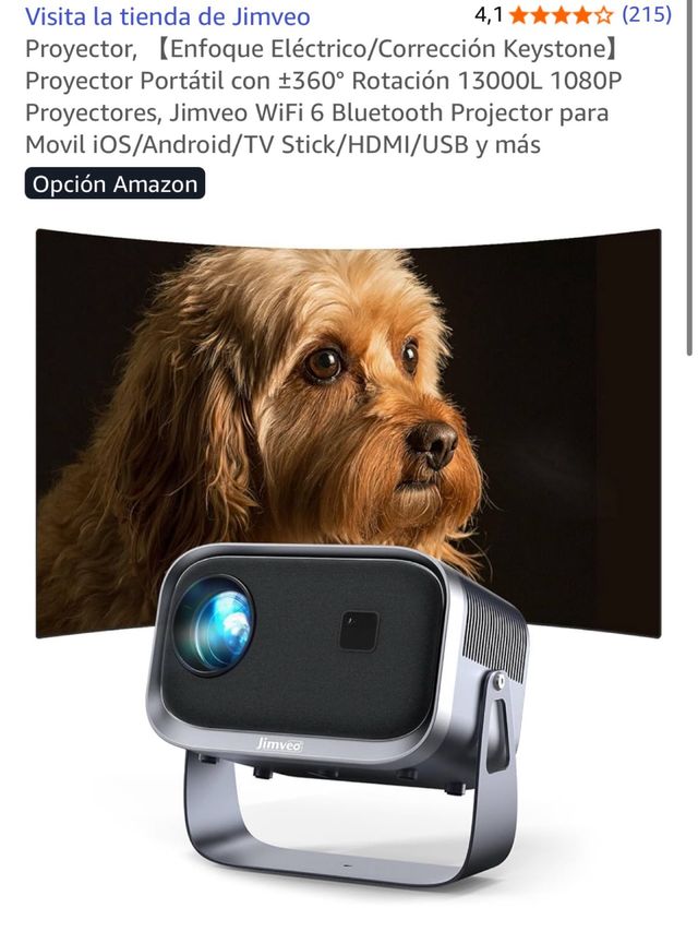 Proyector Jimveo WiFi 6 Bluetooth 1080P