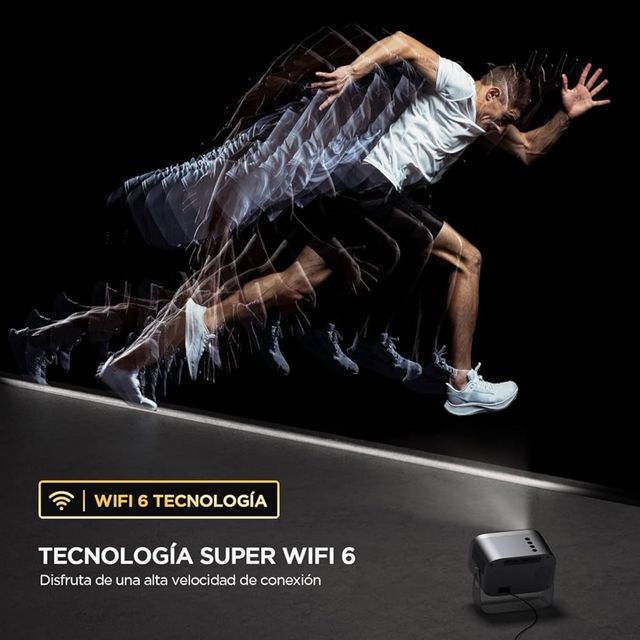 Proyector Jimveo WiFi 6 Bluetooth 1080P